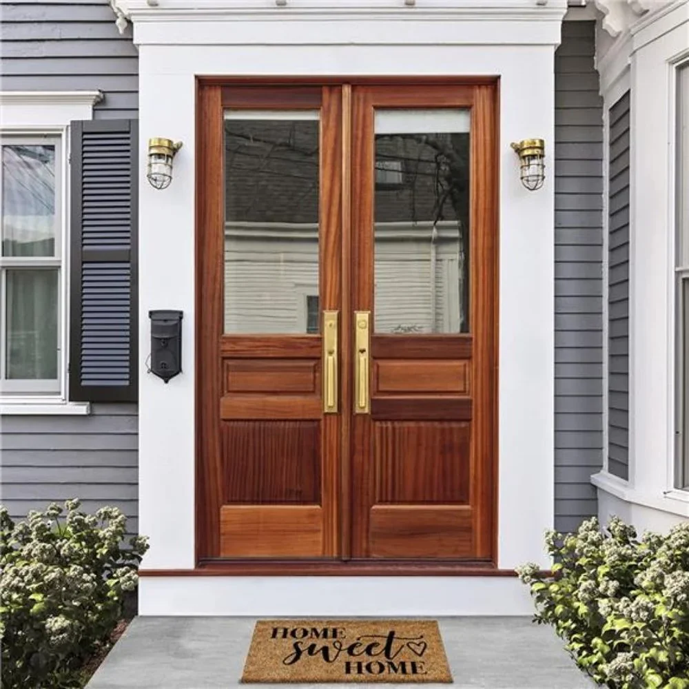 'Home Sweet Home' Doormat Welcome Mat, Outdoor Mat, Front Door, 30x17, Brown